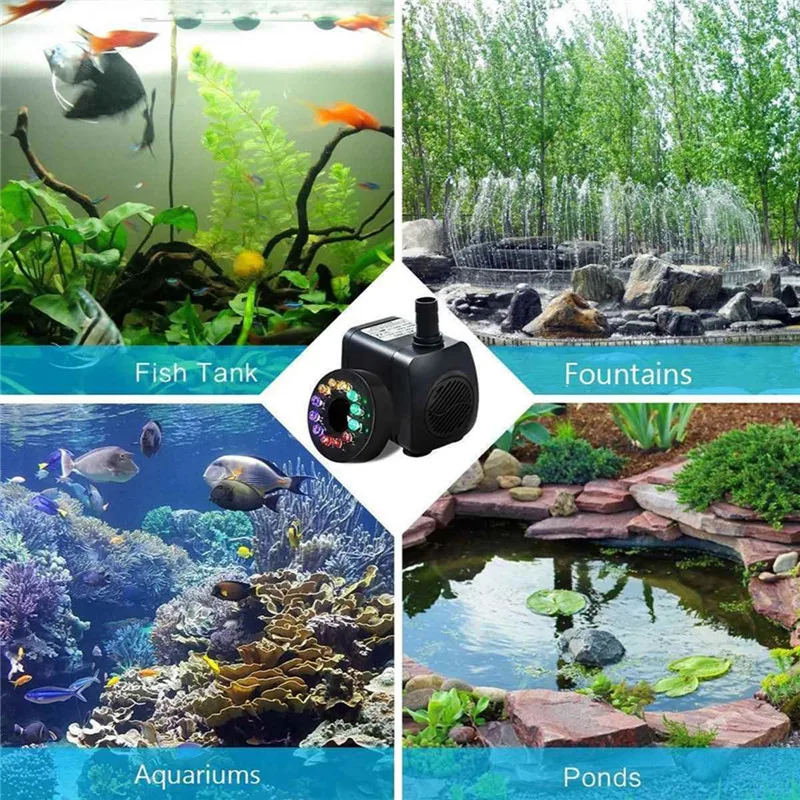 15W 12Leds Fish Tank Light Submersible Led Water Fall Fountain Lights for Rockery Pond Aquarium Fish Fountain Garden Ground Lamp
15W 12Leds Fish Tank Light Submersible Led Water Fall Fountain Lights for Rockery Pond Aquarium Fish Fountain Garden Ground Lamp