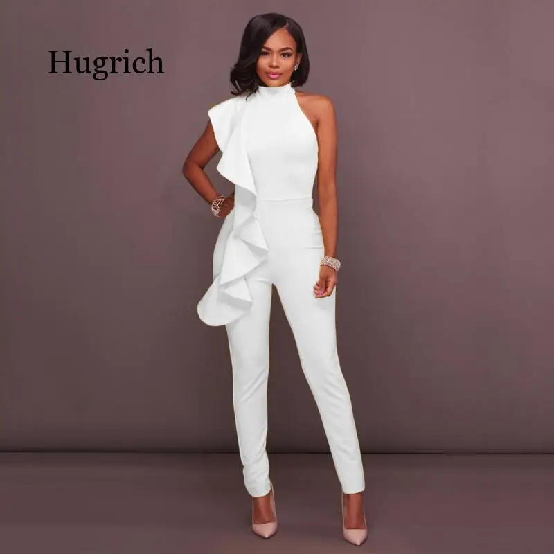 Ruffles Turtleneck Office Ladies Formal Long Jumpsuits Women Elegant Sleeveless Off Shoulder Overalls Slim Pencil Femme Jumpsuit
Ruffles Turtleneck Office Ladies Formal Long Jumpsuits Women Elegant Sleeveless Off Shoulder Overalls Slim Pencil Femme Jumpsuit