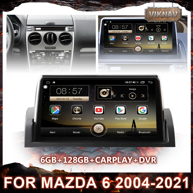 Автомагнитола 6G + 128G Android 10,0 DSP, мультимедийный видеоплеер для Mazda 6 2004-2021, навигация GPS, 2 din, сенсорный HD экран, головное устройство
Автомагнитола 6G + 128G Android 10,0 DSP, мультимедийный видеоплеер для Mazda 6 2004-2021, навигация GPS, 2 din, сенсорный HD экран, головное устройство