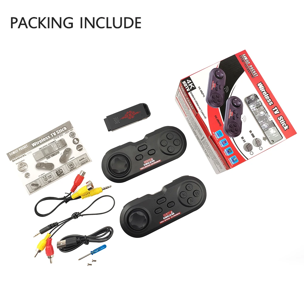 720P USB Wireless Console Game Stick Video Game Console Built-in 5000 Classic Game Mini Retro Controller Support HDMI AV Output
720P USB Wireless Console Game Stick Video Game Console Built-in 5000 Classic Game Mini Retro Controller Support HDMI AV Output