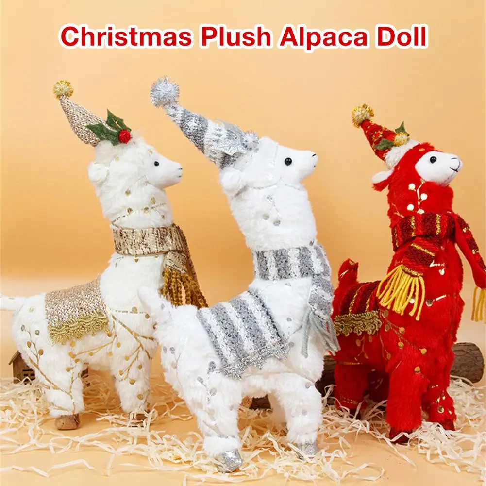 

Новогодний декор, Детская кукла, 1 шт., Санта-Клаус, снеговик, альпака, веселая фотография, украшения для рождественской елки