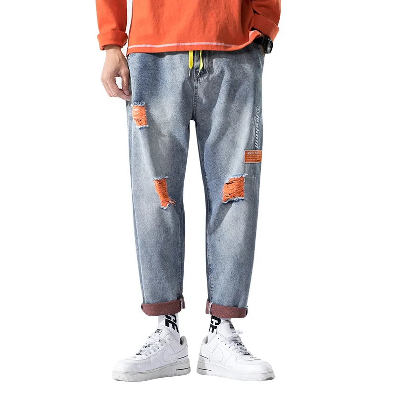 2020 Mens Hip Hop Street Wear Jeans Fashion Hole Moustache Effect Mens Denim Pants Mens Loose Blue Baggy Jeans Men Harem Pants
2020 Mens Hip Hop Street Wear Jeans Fashion Hole Moustache Effect Mens Denim Pants Mens Loose Blue Baggy Jeans Men Harem Pants