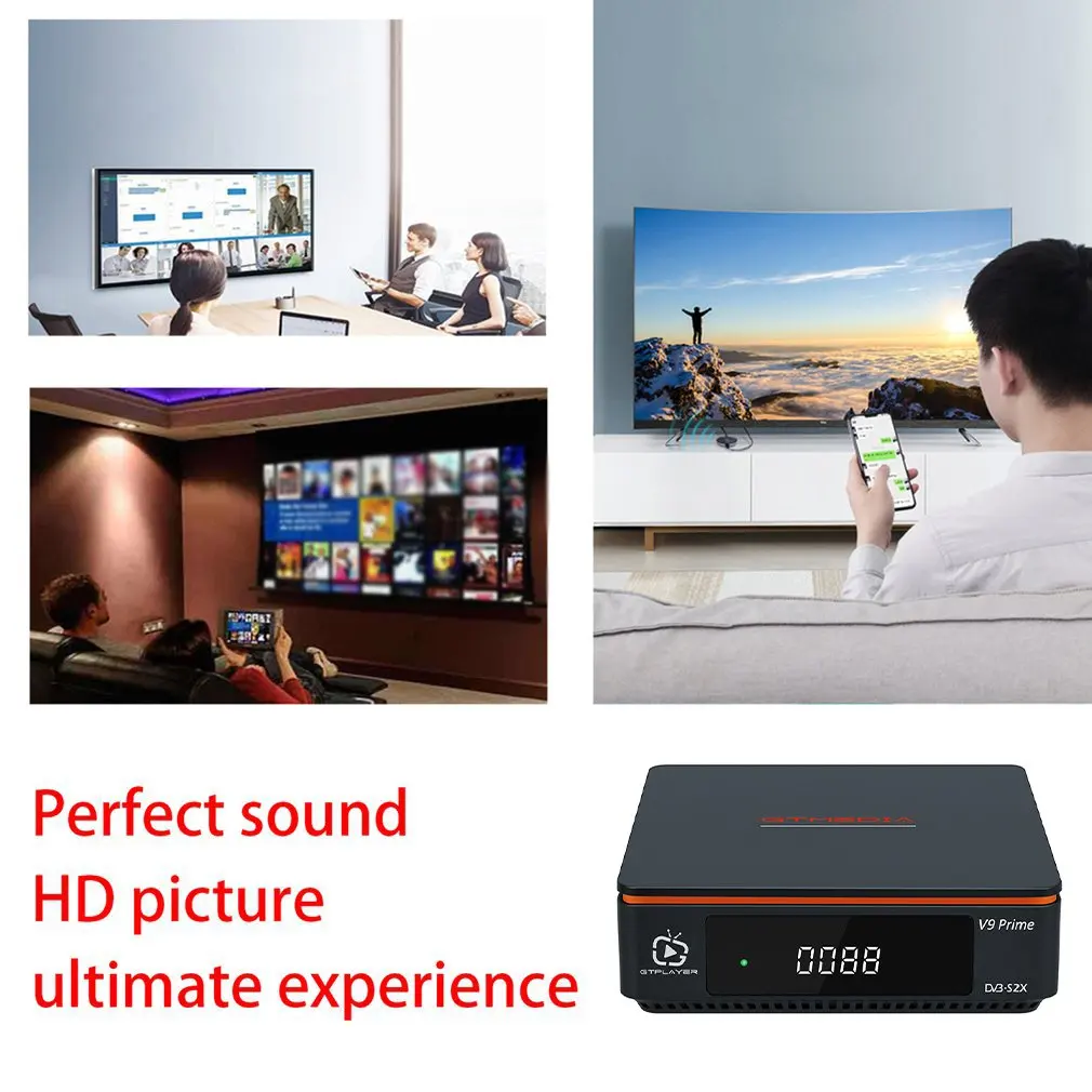 GTMEDIA V9prime Satellite Receiver Compatible With DVB S / S2 / S2X Xstream Card Smart Online TV App Built-in 2.4G WIFI
GTMEDIA V9prime Satellite Receiver Compatible With DVB S / S2 / S2X Xstream Card Smart Online TV App Built-in 2.4G WIFI