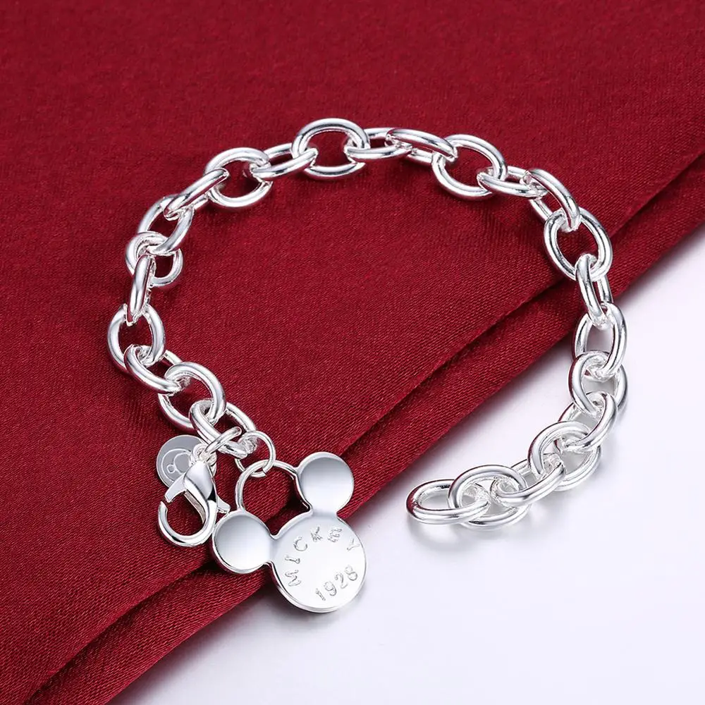 New Style 925 Sterling Silver Bracelet Love Michelle Pendant Bracelet Female Charm Engagement Party Wedding Fashion Jewelry
New Style 925 Sterling Silver Bracelet Love Michelle Pendant Bracelet Female Charm Engagement Party Wedding Fashion Jewelry