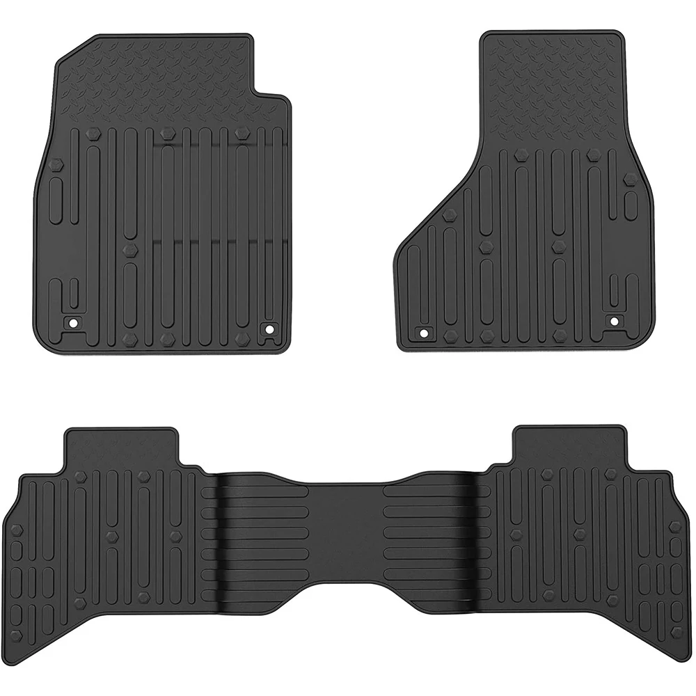 Black All Weather Guard 1st and 2nd Row Custom Fit Floor Liners for Crew Cab 2012-2018 Dodge-Ram 1500/2500/3500
Black All Weather Guard 1st and 2nd Row Custom Fit Floor Liners for Crew Cab 2012-2018 Dodge-Ram 1500/2500/3500