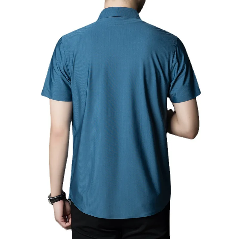 2021 summer men's short sleeve new shirt middle-aged business leisure thin ice loose seamless shirt father's dress
2021 summer men's short sleeve new shirt middle-aged business leisure thin ice loose seamless shirt father's dress