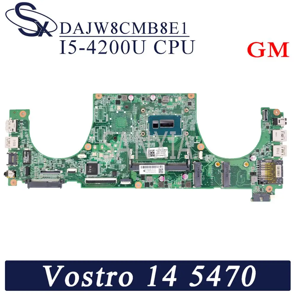 Материнская плата KEFU DAJW8CMB8E1 для ноутбука Dell Vostro 14-5470 оригинальная материнская плата I5-4200U GM
Материнская плата KEFU DAJW8CMB8E1 для ноутбука Dell Vostro 14-5470 оригинальная материнская плата I5-4200U GM