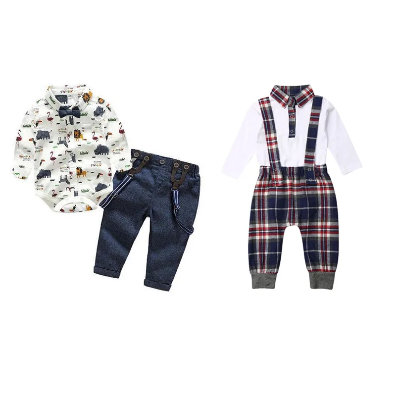 Фото Маленький комплект одежды для джентльменов детей от 0 до 18 месяцев одежда малышей
