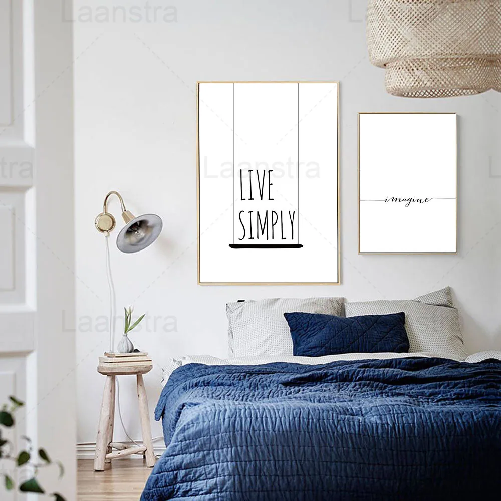 Simple Words Home Decoration Painting Black and White Minimalist Living Room Wall Art Canvas Poster Bedroom Study Room Print
Simple Words Home Decoration Painting Black and White Minimalist Living Room Wall Art Canvas Poster Bedroom Study Room Print
