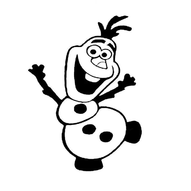 Funny Olaf Snowman Fashion Car Sticker Motorcycle Car Cover Scratch Sticker Cartoon Pvc Sticker Decal Black/white, 15cm*11cm 
Funny Olaf Snowman Fashion Car Sticker Motorcycle Car Cover Scratch Sticker Cartoon Pvc Sticker Decal Black/white, 15cm*11cm