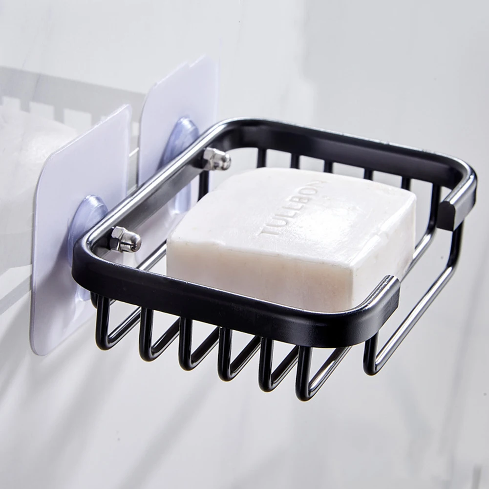 Bathroom Soap Dish Storage Holder Aluminum Nail Free Wall Mounted Soap Box Basket Square Rack Soap Case
Bathroom Soap Dish Storage Holder Aluminum Nail Free Wall Mounted Soap Box Basket Square Rack Soap Case