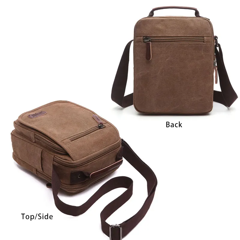 Men's Canvas Messenger Bags Large Capacity Daily Street Crossbody Bag Multifunction Vintage Travel Outdoor Shoulder Sling Bag
Men's Canvas Messenger Bags Large Capacity Daily Street Crossbody Bag Multifunction Vintage Travel Outdoor Shoulder Sling Bag