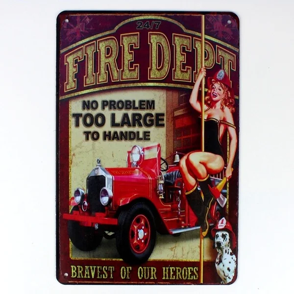 fire dept metal Tin Sign 20*30 cm sticker Decor Bar Pub Home Vintage Retro Poster comic sticker
fire dept metal Tin Sign 20*30 cm sticker Decor Bar Pub Home Vintage Retro Poster comic sticker