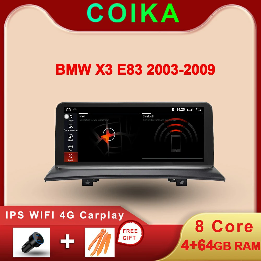 Фото Восьмиядерный Android 9 0 система автомобильное радио стерео для BMW X3 E83 GPS Navi плеер IPS
