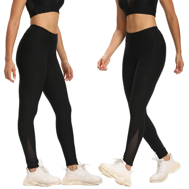 Women's Fashion Jacquard Mesh Patchwork Sports Pants High Waist Bubble Butt Breathable Fitness Yoga Leggings
Women's Fashion Jacquard Mesh Patchwork Sports Pants High Waist Bubble Butt Breathable Fitness Yoga Leggings