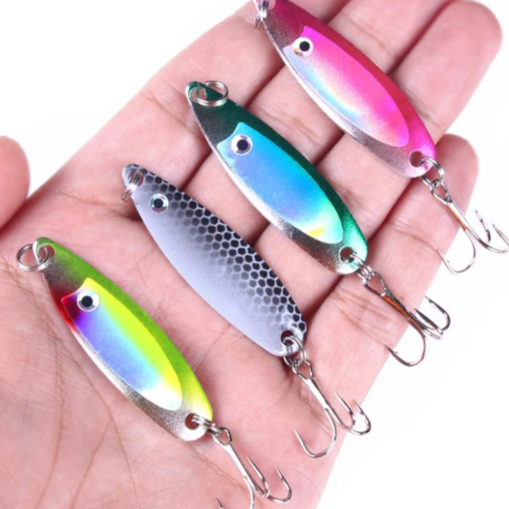 1Pcs 5cm/6.5g Metal Spinner Fishing Lures Artificial Hard Bait Paillette Spoon With Ring Treble Hook Spinnerbaits Fishing Tackle
1Pcs 5cm/6.5g Metal Spinner Fishing Lures Artificial Hard Bait Paillette Spoon With Ring Treble Hook Spinnerbaits Fishing Tackle