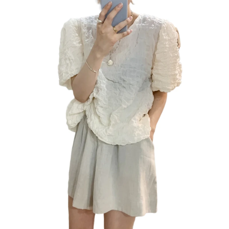 Women Blouse New Arrival Ladies Tops and Blouses 2021 Large Size Fashionable Women's Clothing Drapped Shirts Short Sleeve XC696
Women Blouse New Arrival Ladies Tops and Blouses 2021 Large Size Fashionable Women's Clothing Drapped Shirts Short Sleeve XC696