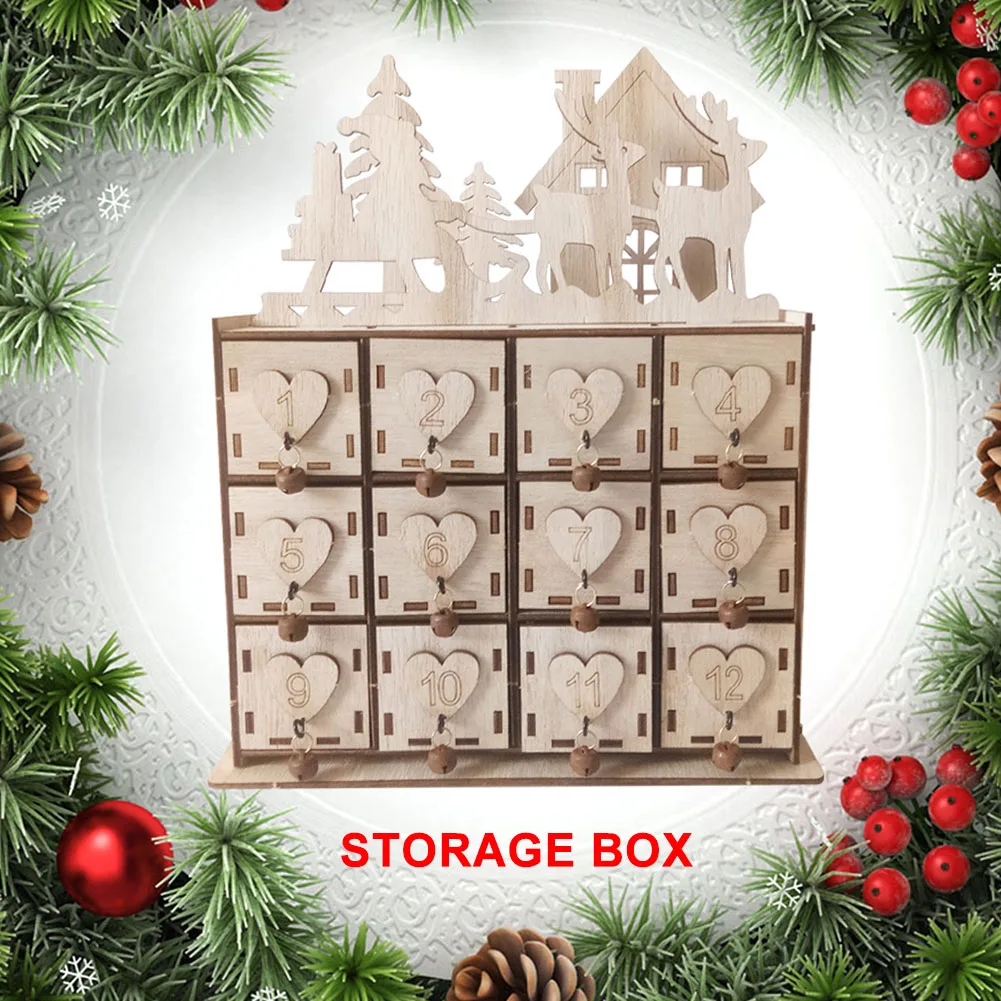 Hot Wooden Calendar Storage Box Decoration Organizer Drawer for Home Jewelry Christmas D6 
Hot Wooden Calendar Storage Box Decoration Organizer Drawer for Home Jewelry Christmas D6