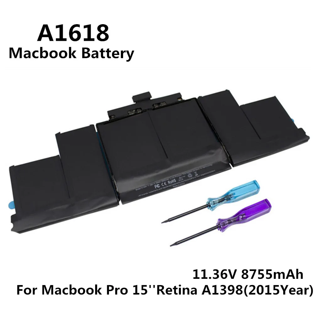 Brand New 11.36V 8755mAh Notebook Laptop A1618 Battery FOR Apple Macbook Pro 15'' Retina A1398 2015 Year MJLQ2LL/A MJLT2LL/A
Brand New 11.36V 8755mAh Notebook Laptop A1618 Battery FOR Apple Macbook Pro 15'' Retina A1398 2015 Year MJLQ2LL/A MJLT2LL/A