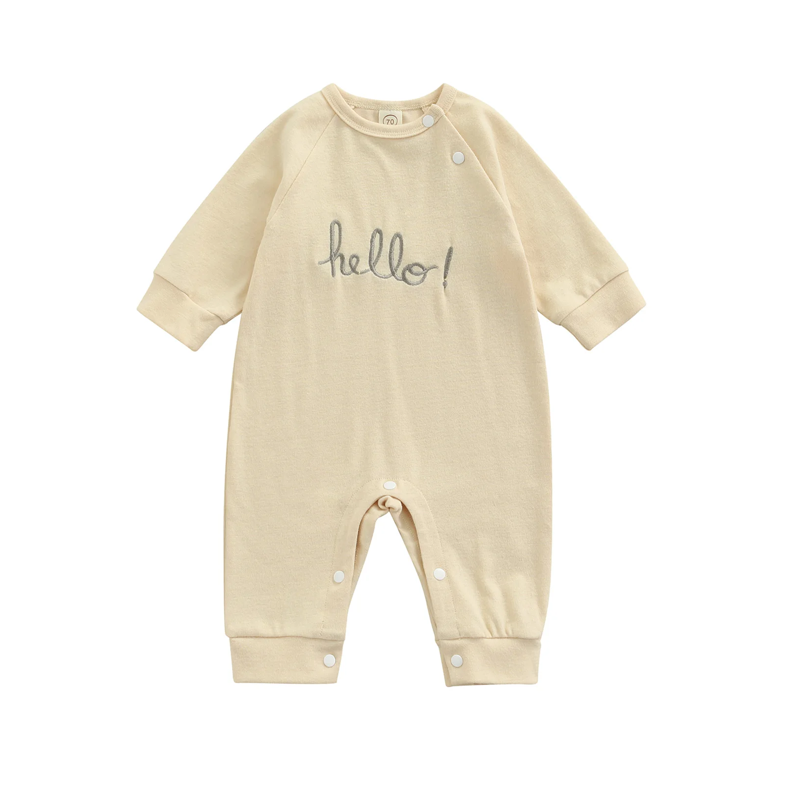 Autumn Baby Girls Boys Jumpsuits Newborns Toddlers Casual Letter Embroidery Oblique Button Long Sleeve O-Neck Rompers Outfits
Autumn Baby Girls Boys Jumpsuits Newborns Toddlers Casual Letter Embroidery Oblique Button Long Sleeve O-Neck Rompers Outfits