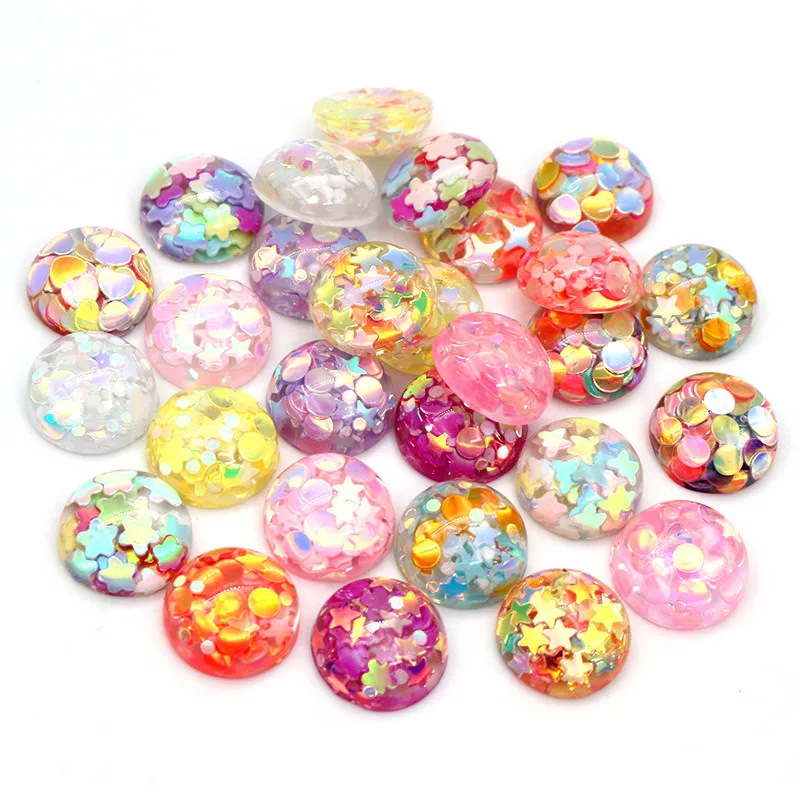 40pcs 12mm Mix Colors Star Round Moon Style Flat Back Resin Cabochon For Bracelet Earrings Accessories
40pcs 12mm Mix Colors Star Round Moon Style Flat Back Resin Cabochon For Bracelet Earrings Accessories