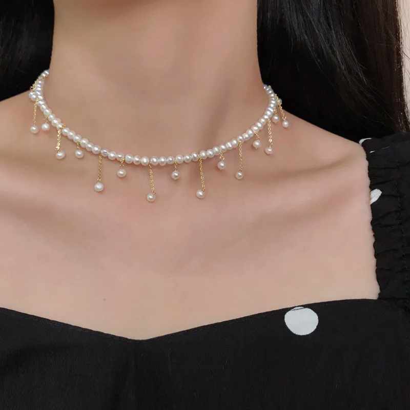Real Freshwater Pearl Choker Necklace For Women Baroque Pearl Necklace Jewelry Wedding Fine Jewelry Wholesale
Real Freshwater Pearl Choker Necklace For Women Baroque Pearl Necklace Jewelry Wedding Fine Jewelry Wholesale