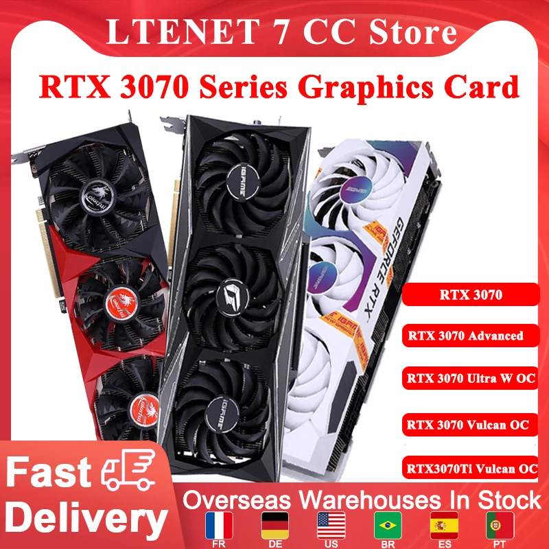 Игровая видеокарта Colorful IGame GeForce RTX серии 3070, 8 Гб GDDR6, 256 бит, 3 * DP + 1 * HDMI, 650 Вт
Игровая видеокарта Colorful IGame GeForce RTX серии 3070, 8 Гб GDDR6, 256 бит, 3 * DP + 1 * HDMI, 650 Вт
