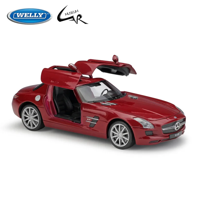 WELLY 1:24 Model Car Simulation Alloy Metal Toy Car Children's Toy Gift Collection Model Toy Gifts Mercedes Benz SLS AMG
WELLY 1:24 Model Car Simulation Alloy Metal Toy Car Children's Toy Gift Collection Model Toy Gifts Mercedes Benz SLS AMG