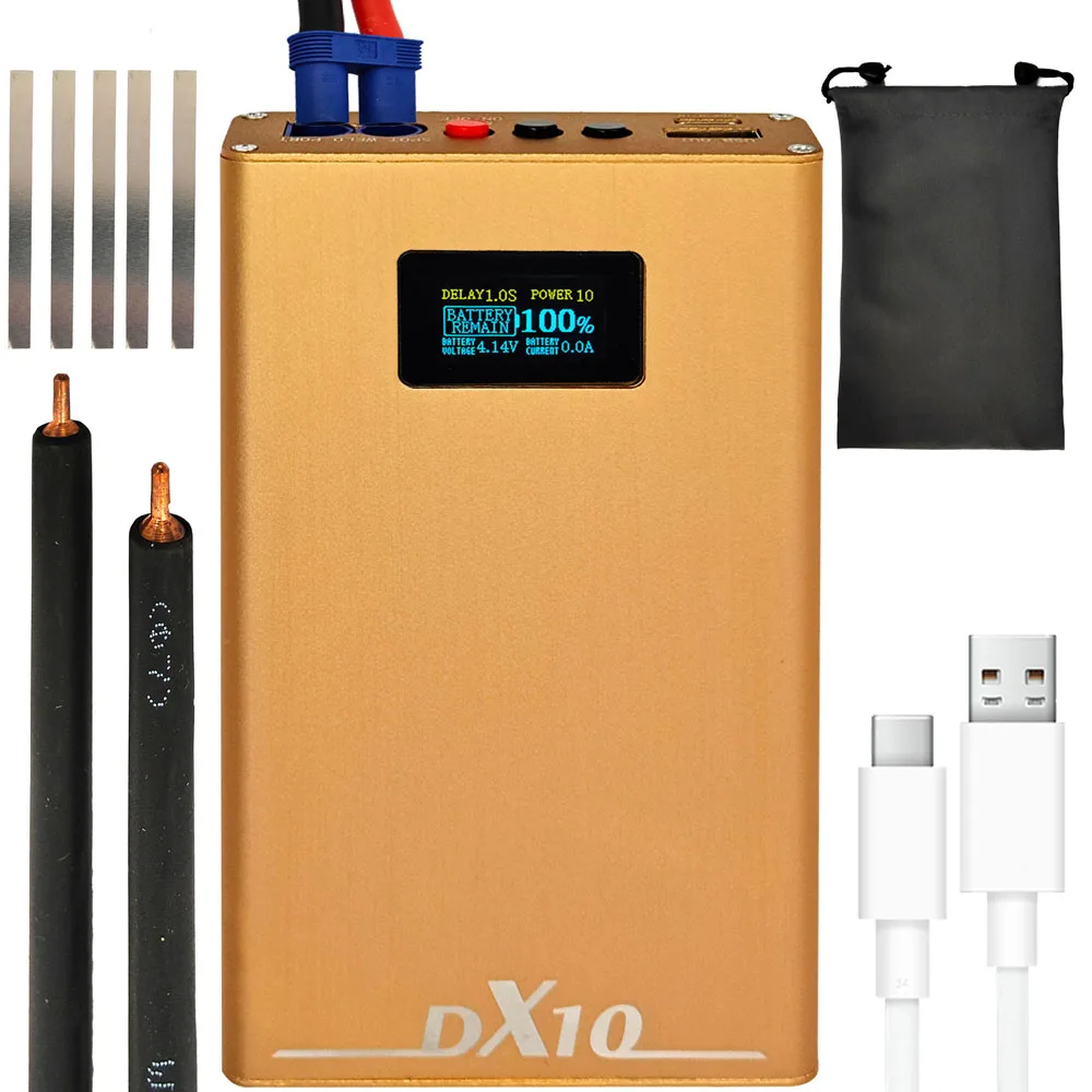 Mini DIY Adjustable 20 Gears of Power Protable Spot Welder 10600mah Spot-welding Machine OLED Display with 18650 Battery
Mini DIY Adjustable 20 Gears of Power Protable Spot Welder 10600mah Spot-welding Machine OLED Display with 18650 Battery