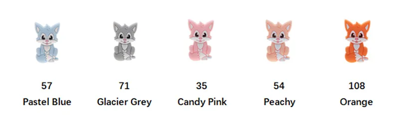 Fkisbox 10pc Cartoon Fox Beads Silicone Baby Teether BPA Free Infant Chewable Teething Pacifier Soothing Chain Accessories Cat
Fkisbox 10pc Cartoon Fox Beads Silicone Baby Teether BPA Free Infant Chewable Teething Pacifier Soothing Chain Accessories Cat