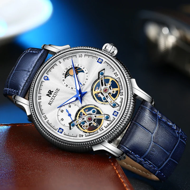 New Luxury Men Mechanical Wristwatch Sport Double Tourbillon Skeleton 100M Waterproof Sapphire Glass Automatic Relogio Masculino 
New Luxury Men Mechanical Wristwatch Sport Double Tourbillon Skeleton 100M Waterproof Sapphire Glass Automatic Relogio Masculino