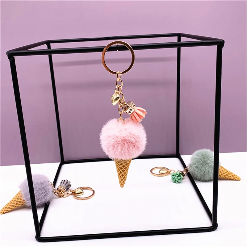 Ice Cream Pendant Keychains For Woman Cartoon Plush Keyholder Cute Cone Keyrings Bag Car Key Chains Trendy Trinket Accessories
Ice Cream Pendant Keychains For Woman Cartoon Plush Keyholder Cute Cone Keyrings Bag Car Key Chains Trendy Trinket Accessories