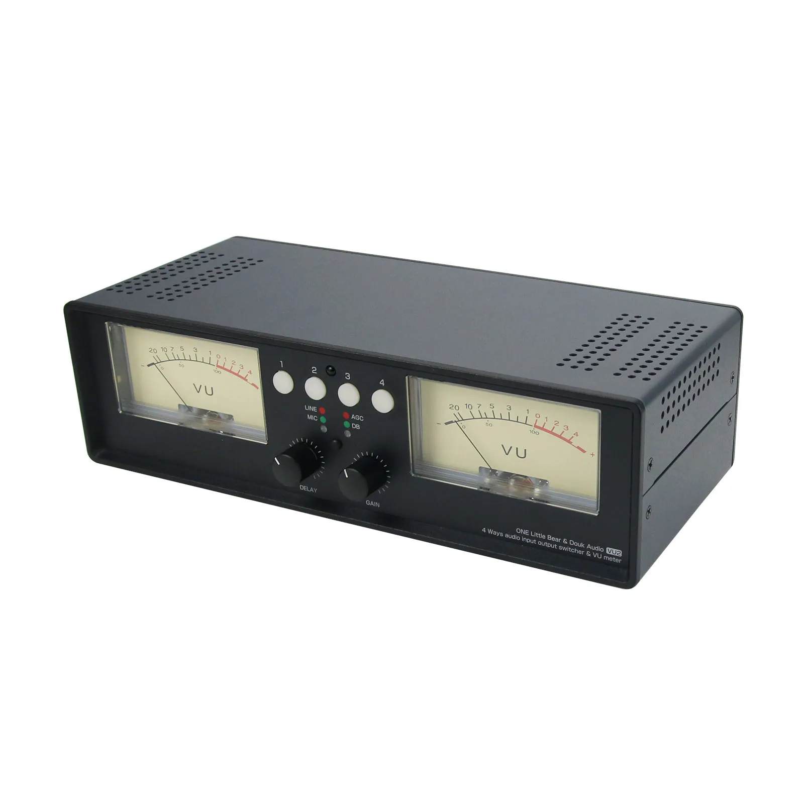 VU2-L Bulb Version MIC + LINE Dual VU Meter Audio Splitter Box, 4-полосный переключатель, индикатор уровня звука
VU2-L Bulb Version MIC + LINE Dual VU Meter Audio Splitter Box, 4-полосный переключатель, индикатор уровня звука