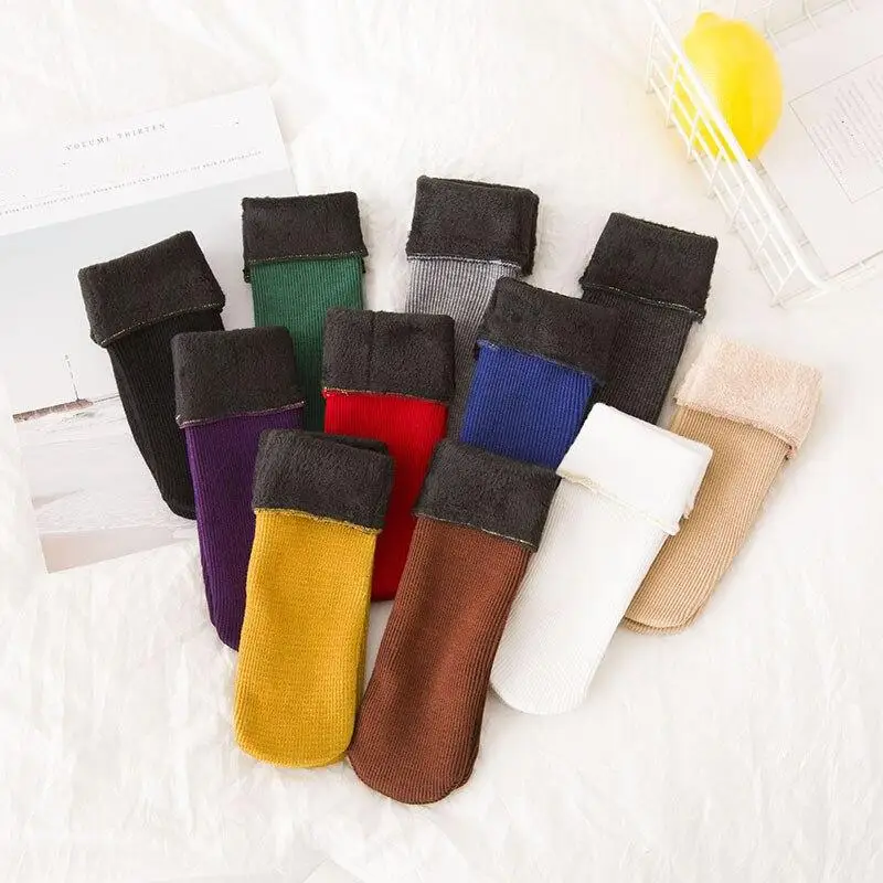 Children Snow Boots Socks Casual Solid Color Thicken Thermal Cashmere Wool Floor Socks Soft Cotton Winter Warm Sock for 3-12Y
Children Snow Boots Socks Casual Solid Color Thicken Thermal Cashmere Wool Floor Socks Soft Cotton Winter Warm Sock for 3-12Y