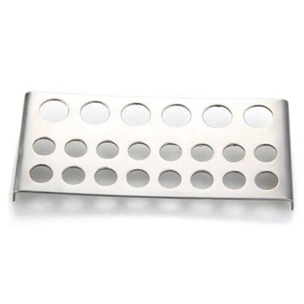 1pc 22 Holes Tattoo Pigment Ink Cap Cup Holder Stainless Steel Shelf Stand Tip Supply Tools Body Tools
1pc 22 Holes Tattoo Pigment Ink Cap Cup Holder Stainless Steel Shelf Stand Tip Supply Tools Body Tools
