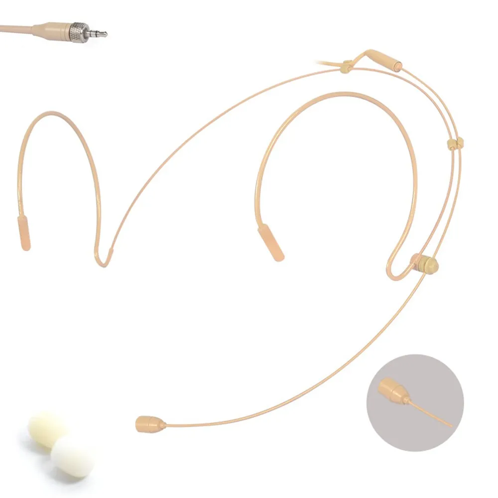 Double Earhook Headset Mic Headworn Microphone For Sennheiser Wireless Beige Ultralight Upgrade Microphone Accessories 1.2m
Double Earhook Headset Mic Headworn Microphone For Sennheiser Wireless Beige Ultralight Upgrade Microphone Accessories 1.2m