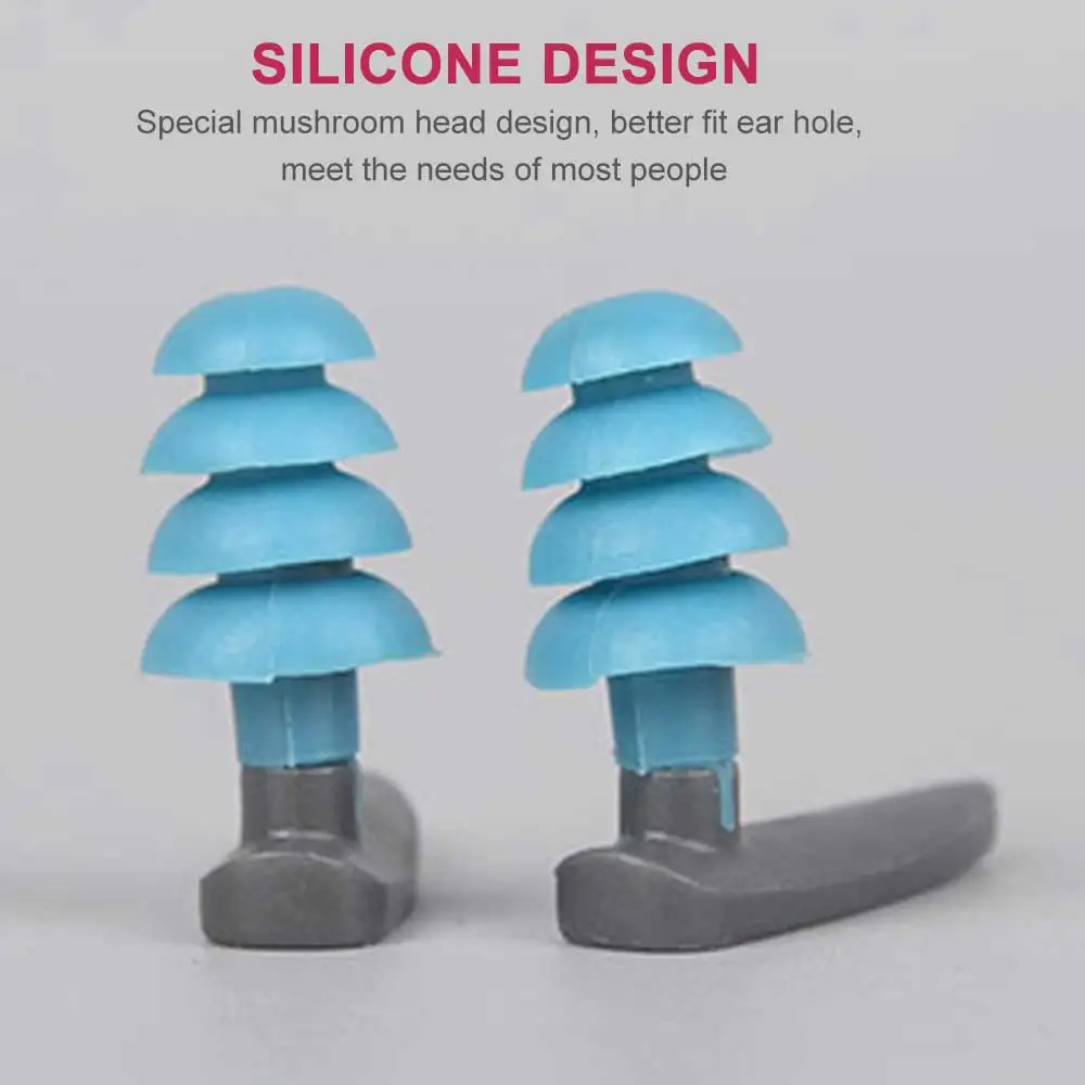 2pcs Swimming Ear Plugs Set Soft Silicone Waterproof Reusable Hearing Protection Swimming Earplugs for Snorkeling Surfing
2pcs Swimming Ear Plugs Set Soft Silicone Waterproof Reusable Hearing Protection Swimming Earplugs for Snorkeling Surfing