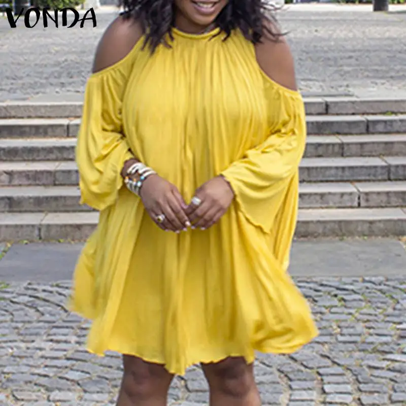 VONDA 2021 Summer 3/4 Sleeve Off Shoulder Mini Dress Women Casual Loose Holiday Party Pleated Dresses Bohemian Vestidos Sundress
VONDA 2021 Summer 3/4 Sleeve Off Shoulder Mini Dress Women Casual Loose Holiday Party Pleated Dresses Bohemian Vestidos Sundress