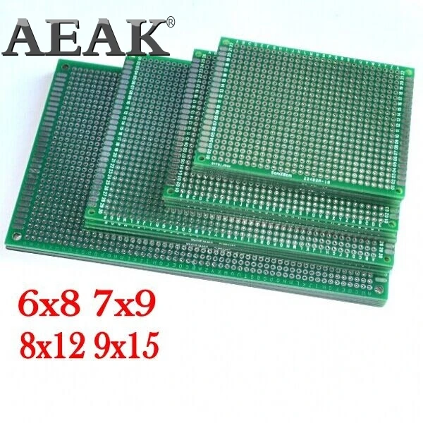 4 шт 6x8 7x9 8x12 9x15 см 6*8 7*9 8*12 9*15 двухсторонний медный Прототип pcb универсальная плата