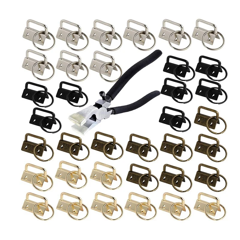 Glass Running Pliers and 40 Pcs 1 Inch Fob Chain Wristlet Hardware with Key Ring Fob with Pliers
Glass Running Pliers and 40 Pcs 1 Inch Fob Chain Wristlet Hardware with Key Ring Fob with Pliers