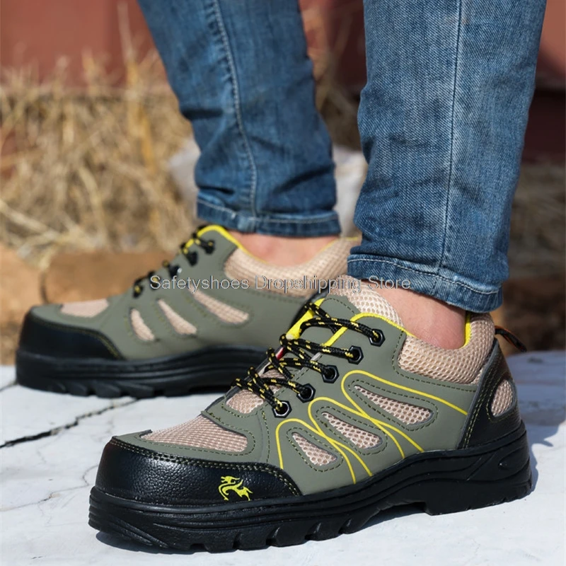 steel toe safety shoes for men work safety boots breathable anti-puncture work sneakers male protective footwear working shoes
steel toe safety shoes for men work safety boots breathable anti-puncture work sneakers male protective footwear working shoes