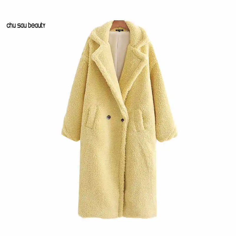 Vintage Stylish Thick Warm Faux Fur Teddy Jacket Coat Women 2021 Fashion Long Sleeve Pockets Winter Female Outerwear Chic Tops
Vintage Stylish Thick Warm Faux Fur Teddy Jacket Coat Women 2021 Fashion Long Sleeve Pockets Winter Female Outerwear Chic Tops