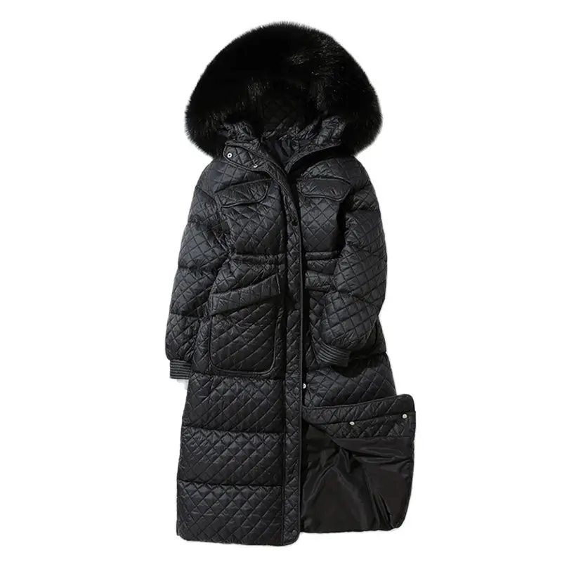 Winter Women Big Natural Fur Collar Long Down Parka Thick Warm 90% White Duck Down Coat Long Sleeve Snow Jacket NEW
Winter Women Big Natural Fur Collar Long Down Parka Thick Warm 90% White Duck Down Coat Long Sleeve Snow Jacket NEW