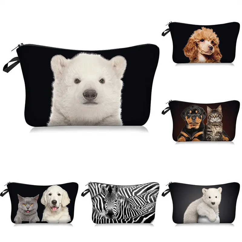Cute Animal Series Dog Cat Print Women's Bag Casual Cosmetic Bags Waterproof Makeup Bag Portable Travel Small Toiletry Bag
Cute Animal Series Dog Cat Print Women's Bag Casual Cosmetic Bags Waterproof Makeup Bag Portable Travel Small Toiletry Bag