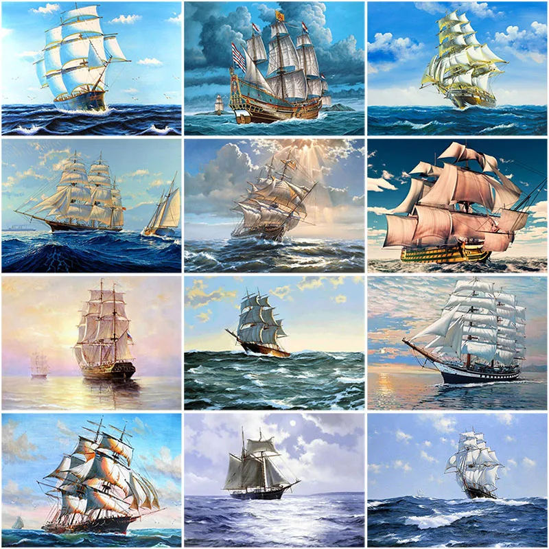 DIY 5D Diamond Painting Sailboat Diamond Embroidery Cross Stitch Kits Full Round Drill Ship Mosaic Picture Rhinestone Home Decor
DIY 5D Diamond Painting Sailboat Diamond Embroidery Cross Stitch Kits Full Round Drill Ship Mosaic Picture Rhinestone Home Decor