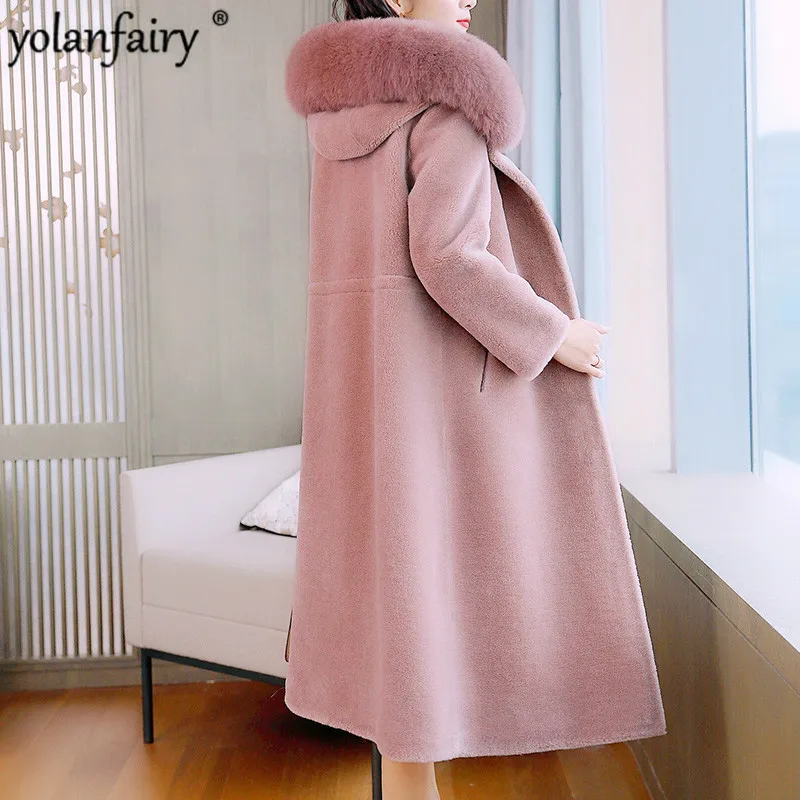 Real Fur Coat Women Winter Warm Sheep Fur Jacket Sheep Shearling Coat Woolen Overcoat Abrigos Mujer Invierno 2020 8119-2 YY600
Real Fur Coat Women Winter Warm Sheep Fur Jacket Sheep Shearling Coat Woolen Overcoat Abrigos Mujer Invierno 2020 8119-2 YY600