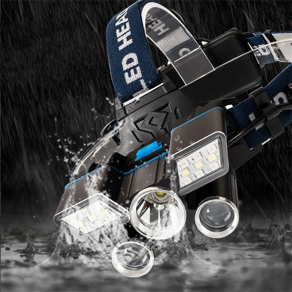 Red/Blue/White Light 5 LED Super Bright Flashlight Headlamp Waterproof USB Rechargable Headlight USB Charing Outdoor Tools
Red/Blue/White Light 5 LED Super Bright Flashlight Headlamp Waterproof USB Rechargable Headlight USB Charing Outdoor Tools