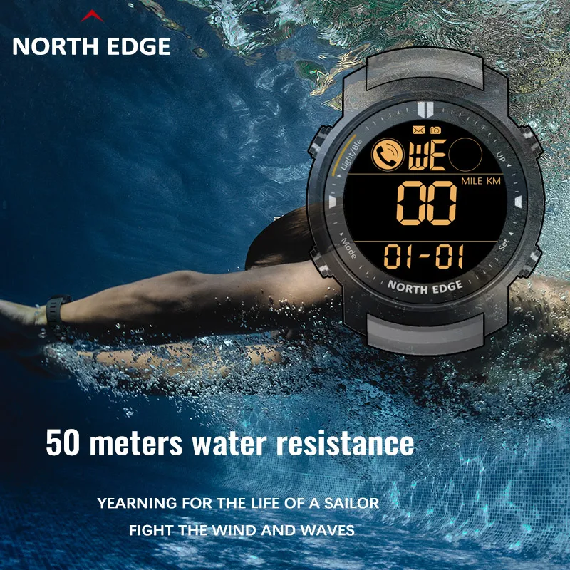 50M Waterproof Smart Watch 2022 Heart Rate Monitor Swimming Running Pedometer Stopwatch Compatible with Android IOS NORTH EDGE
50M Waterproof Smart Watch 2022 Heart Rate Monitor Swimming Running Pedometer Stopwatch Compatible with Android IOS NORTH EDGE