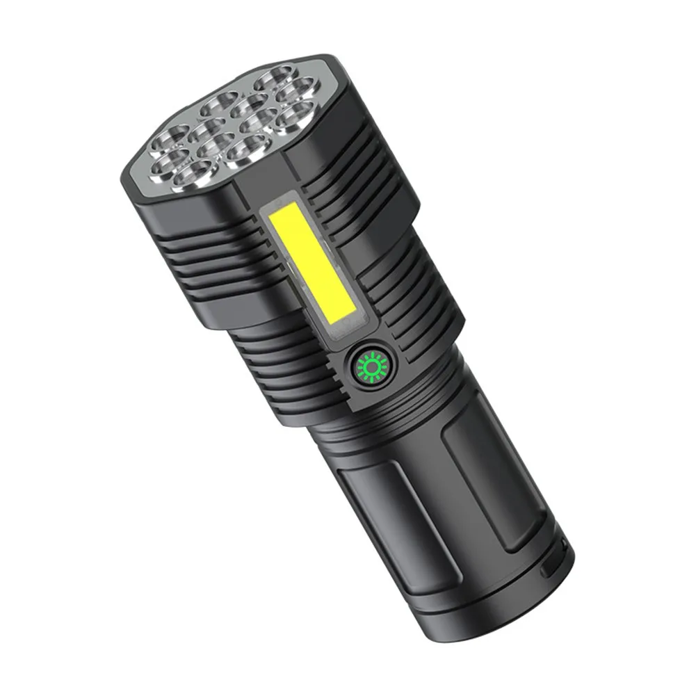 12LED Strong Light Flashlight USB Fast Charge Light Smart Quick Charge Flashlight With Side Light Brighter Service Life 155*70mm
12LED Strong Light Flashlight USB Fast Charge Light Smart Quick Charge Flashlight With Side Light Brighter Service Life 155*70mm