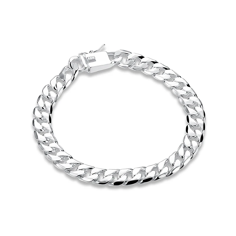 New Stainless Steel Chain Bracelets Men Flat Curb Bracelet Hip Hop Rock Sports Jewelry Bracelets Shrimp Buckle Bangles
New Stainless Steel Chain Bracelets Men Flat Curb Bracelet Hip Hop Rock Sports Jewelry Bracelets Shrimp Buckle Bangles